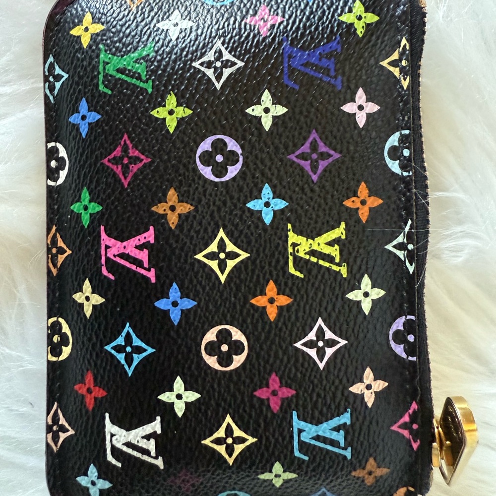 Louis Vuitton Black Multicolor Monogram Wristlet - Picture 5 of 17